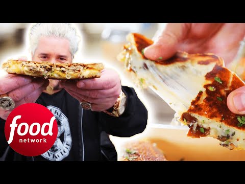 How Does This Food Truck Make Gourmet Grilled Cheese Sandwiches? | Diners, Drive-Ins & Dives