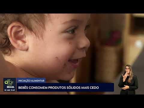 Bebês consomem produtos sólidos mais cedo
