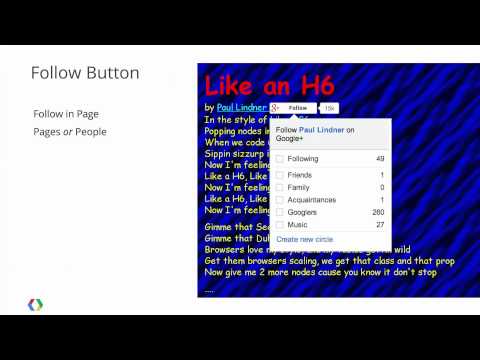 Google I/O 2013 - Google+ for Publishers: Buttons, Badges, and More - UC_x5XG1OV2P6uZZ5FSM9Ttw