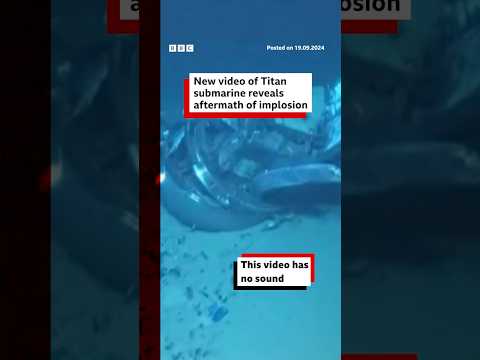 The Titan sub imploded with five people on board. #Titanic #OceanGate #BBCNews