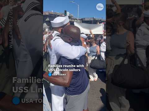 Families reunite with USS Lincoln sailors after historic deployment