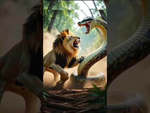 जंगल में शेर ने बचाया बच्चा | Lion Saved The Boy From Anaconda | Hindi Jungle Story