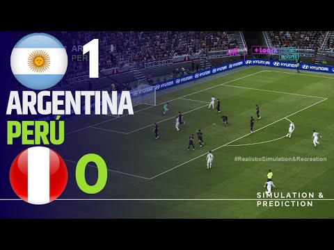 ARGENTINA 1-0 PERÚ | Resumen • Eliminatorias Sudamericanas 2024 Simulación/Recreación