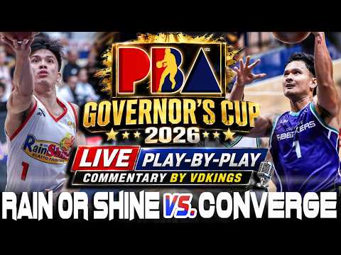 🔴PBA LIVE |<strong>RAIN</strong> OR SHINE vs CONVERGE • QUARTERFINALS Pba Governors Cup 2026 • Pba <strong>Play</strong>-by-<strong>Play</strong>