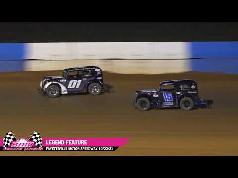 Legend Feature - Fayetteville Motor Speedway 10/22/21 - dirt track racing video image