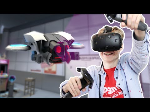 FLYING A DRONE IN VIRTUAL REALITY! | The Lab VR (HTC Vive Gameplay) - UCrJ6nAyzf6TXQHZegblxfmg