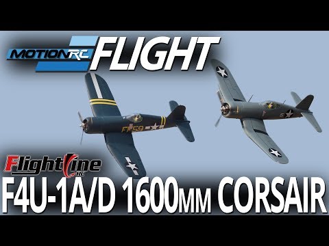 FlightLine RC F4U-1A/D 1600mm Corsair - Flight Review - Motion RC - UCubk5oFcnH0G47QJsj22fKw