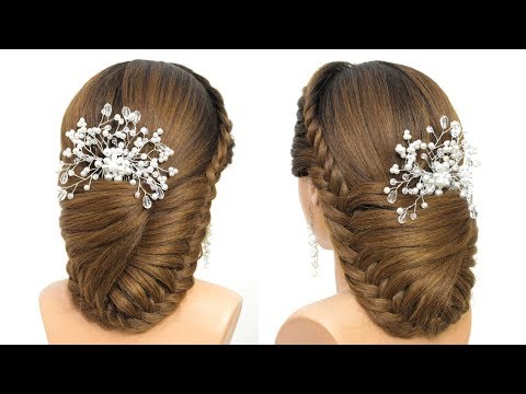 Bridal Updo Tutorial. Wedding Prom Hairstyles For Long Hair