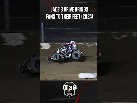 🙌 Jade Avedisian brought the crowd to their feet at IMS in 2024 with a heroic drive #USAC #bc39 - dirt track racing video image