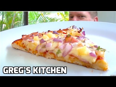 HAM AND PINEAPPLE HAWAIIAN PIZZA RECIPE - Greg's Kitchen - UCGXHiIMcPZ9IQNwmJOv12dQ