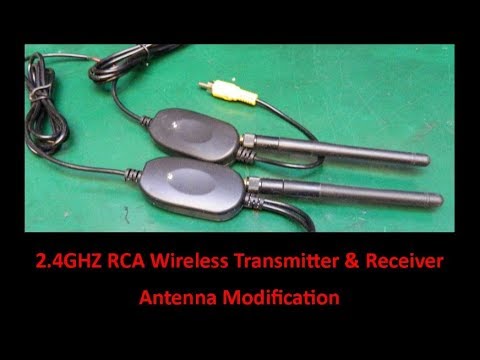 2 4GHZ RCA Wireless Transmitter & Receiver Antenna Modification - UCHqwzhcFOsoFFh33Uy8rAgQ