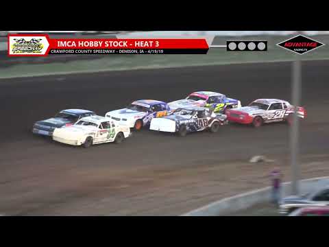 Sport Compact &amp; Hobby Stock | Crawford County Speedway | 4-19-2019 - dirt track racing video image