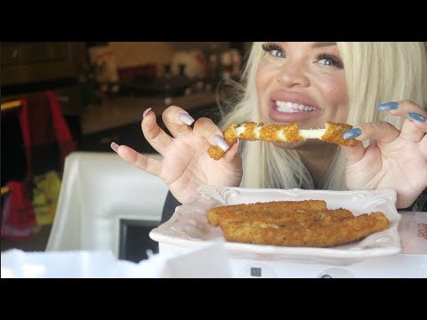 MOZARELLA STICKS MUKBANG | JUNK FOOD FEAST | EATING SHOW