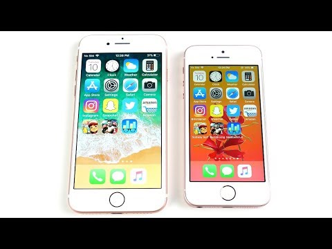 iPhone 7 vs iPhone SE iOS 11.1 Beta 2 Review! - UCWsEZ9v1KC8b5VYjYbEewJA