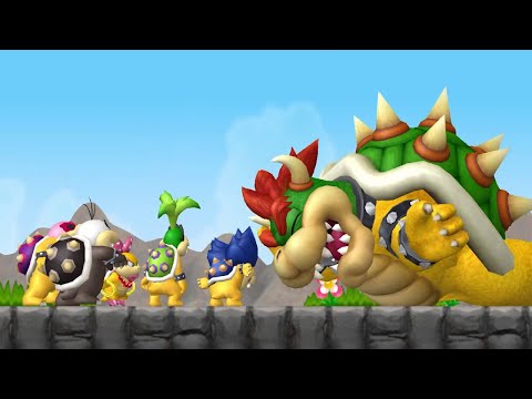 New Super Mario Bros. Wii 100% Walkthrough Finale - 8-Castle Final Boss (Bowser) / Ending & Credits - UCg_j7kndWLFZEg4yCqUWPCA