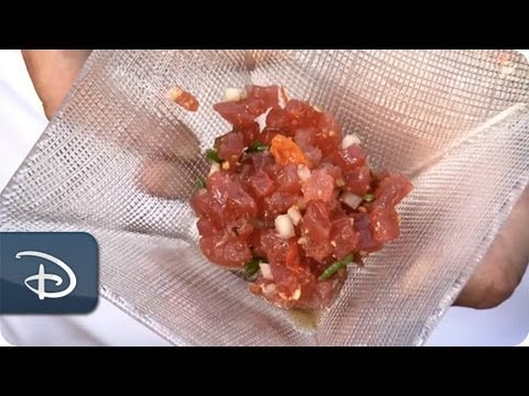 Aulani Chef Prepares Tuna Poke Martini | Aulani Resort & Spa - UC1xwwLwm6WSMbUn_Tp597hQ