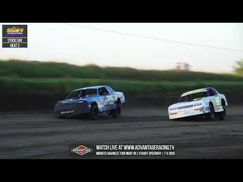 Midwest  Madness Tour Night #5 | Stuart Speedway | 7-3-2025 - dirt track racing video image