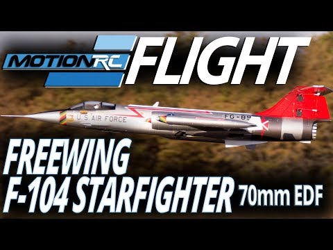 Freewing F-104 Starfighter 70mm EDF Jet - Flight Review - Motion RC - UCubk5oFcnH0G47QJsj22fKw