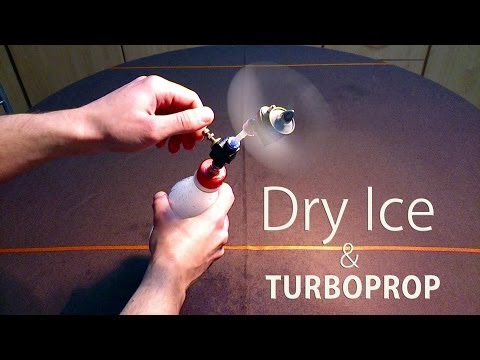 Dry Ice + Micro Turboprop Engine Experiment - UCfCKUsN2HmXfjiOJc7z7xBw