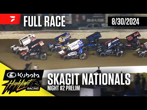 FULL RACE: Kubota High Limit Racing at Skagit Speedway 8/30/2024 - dirt track racing video image