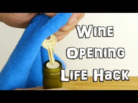 How to Open Wine in an Emergency with a Key - Life Hack - UC0rDDvHM7u_7aWgAojSXl1Q