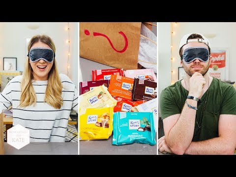 Ritter Sport Blindfold Challenge - In The Kitchen With Kate - UC_b26zavaEoT1ZPkdeuHEQg