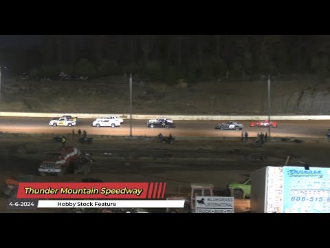 Thunder Mountain Speedway - Hobby Stock Feature - 4/6/2024 - dirt track racing video image