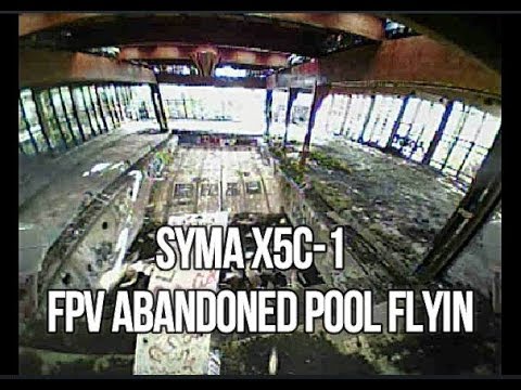 Syma X5C-1 Catskills FPV Woods Flight #11 Grossinger's Abandoned Pool - UCU33TAvzA-wgPMgcrdMVIdg
