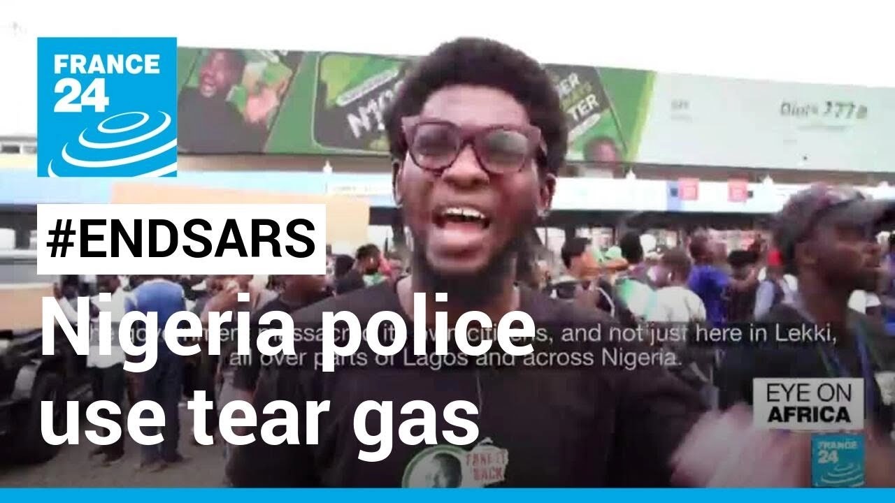 #EndSars: Nigeria police use tear gas on anniversary of fatal protest • FRANCE 24 English