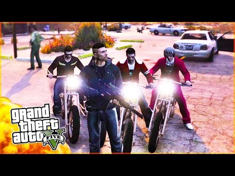 GTA BIKER GANG! Biker Gang Wars, Riding & 5 Star Destruction in GTA 5 PC! (GTA 5 PC Gameplay) - UC2wKfjlioOCLP4xQMOWNcgg