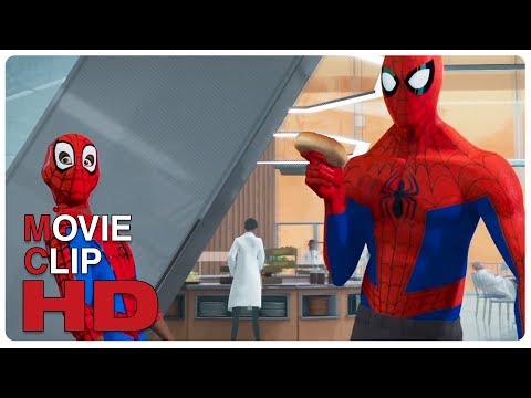 Peter Parker & Miles Morales Training Scene | SPIDER-MAN: INTO THE SPIDER-VERSE (2018) Movie CLIP HD - UCWOSgEKGpS5C026lY4Y4KGw