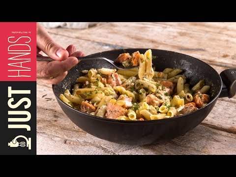 Penne Pasta with Salmon & Vodka | Akis Kitchen - UCcbNHNmULeU1OoNylpPIRQQ