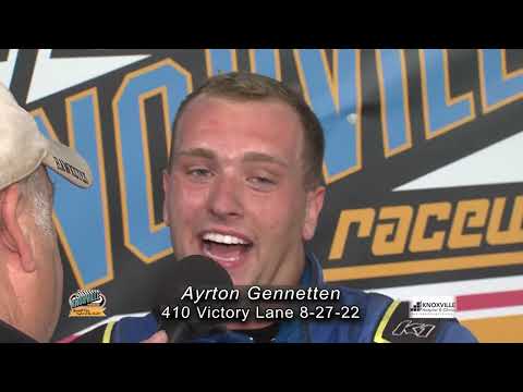 Knoxville Raceway 410 Victory Lane #1 / August 27, 2022 - dirt track racing video image