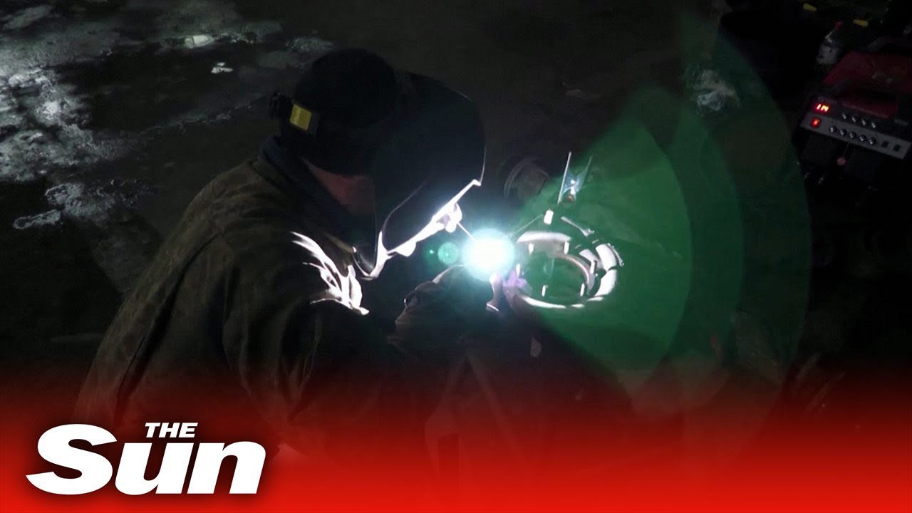 Ukrainian mechanics work in Donetsk region to repair damaged hardware