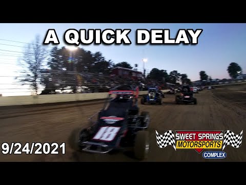 A QUICK DELAY - 600cc Micro Sprint Car Racing at Sweet Springs Motorsports Complex: 9/24/2022 - dirt track racing video image