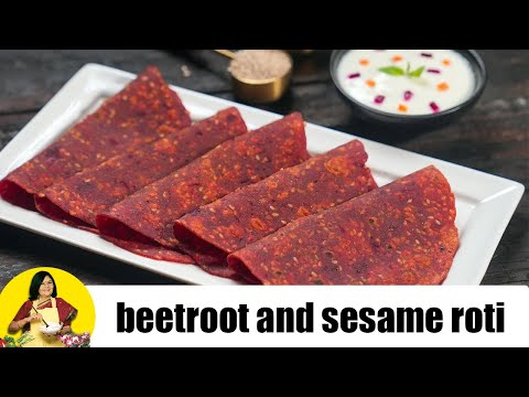 Beetroot and Sesame Roti (Healthy Breakfast) by Tarla Dalal - UCYRRwNWXxCKFaVjFuXo1I8Q