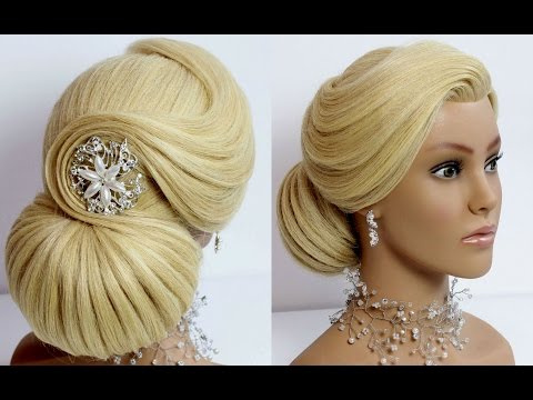 Wedding prom updo. Bridal hairstyle for long medium hair tutorial. - UCBDR4TSiuXpWFNSA4cxPp6g