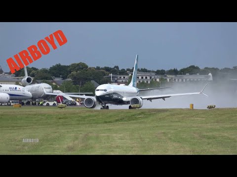 Boeing 737 MAX Flight Demonstration - Farnborough Airshow 2016 (Wednesday) - UClyDDqcDsXp3KQ7J5gyIMuQ