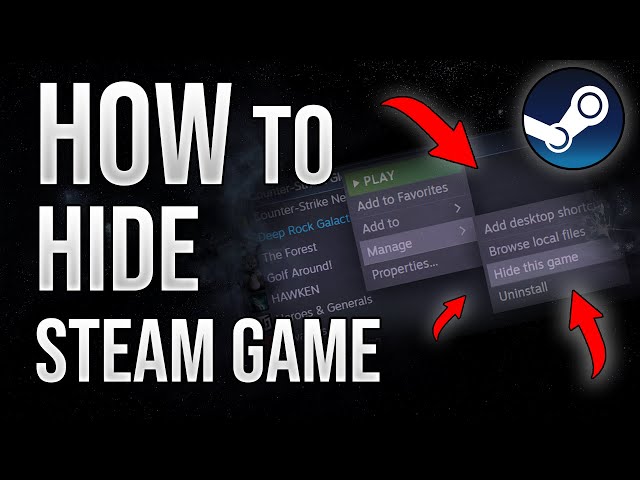 How To Hide Or Remove A Game From Your Steam Library [2023]