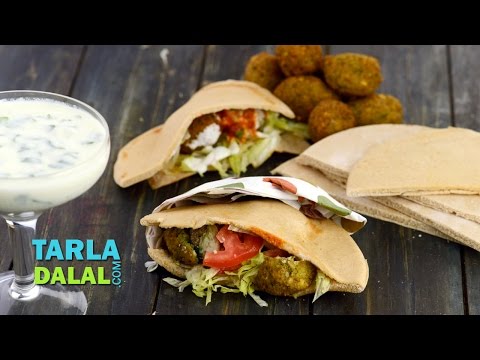 Falafel, Lebanese Falafel stuffed in Pita Bread by Tarla Dalal - UCYRRwNWXxCKFaVjFuXo1I8Q