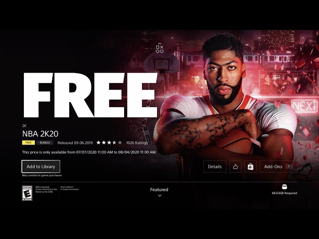 How to Get NBA 2K20 for Free on PS4