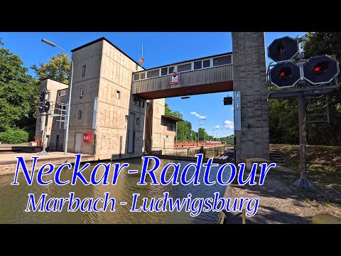 Neckar-Radtour von Marbach nach Ludwigsburg- Neckar cycle tour from Marbach to Ludwigsburg
