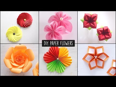 Video - DIY Paper Flowers | Flower Making | Handmade