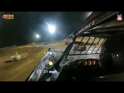 #11 Derek Brown - Cash Money Late Model - 7-21-2023 Nevada Speedway - In Car Camera - dirt track racing video image
