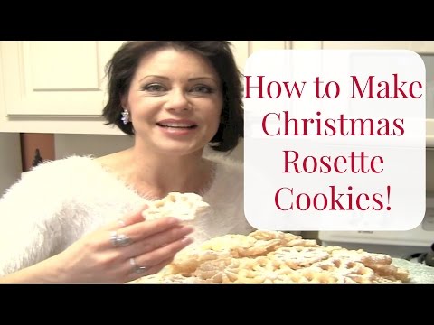 How To Make Christmas Rosette Cookies--with Heather Bloom