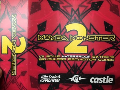 Castle Creations 1/8 Scale Mamba Monster 2 ESC & 2200KV Motor Combo Unboxing - UCyKUMl3gkaLYSxpvQjRgWAQ