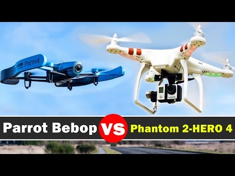 Parrot Bebop Vs DJI Phantom 2 With GoPro Hero 4 Black - Drone Comparison - UCvIbgcm10GqMdwKho8C1Zmw
