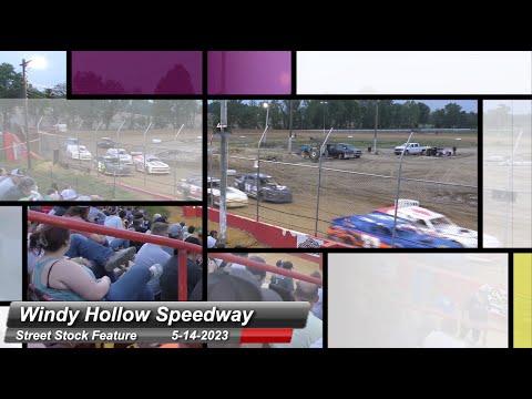 Windy Hollow Speedway - Street Stock Feature - 5/14/2023 - dirt track racing video image