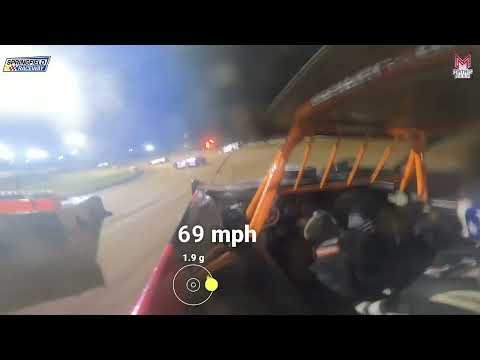 #5 John Briggs - Cash Money Late Model - 5-11-2024 Springfield Raceway - In Car Camera - dirt track racing video image