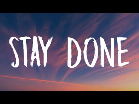 Tate McRae - Stay Done (Lyrics)